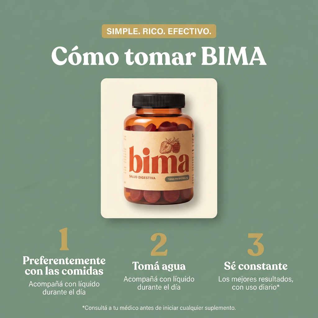 BIMA · Fibra en gomitas — Frutos rojos