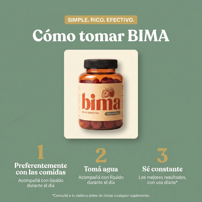 BIMA · Fibra en gomitas — Frutos rojos